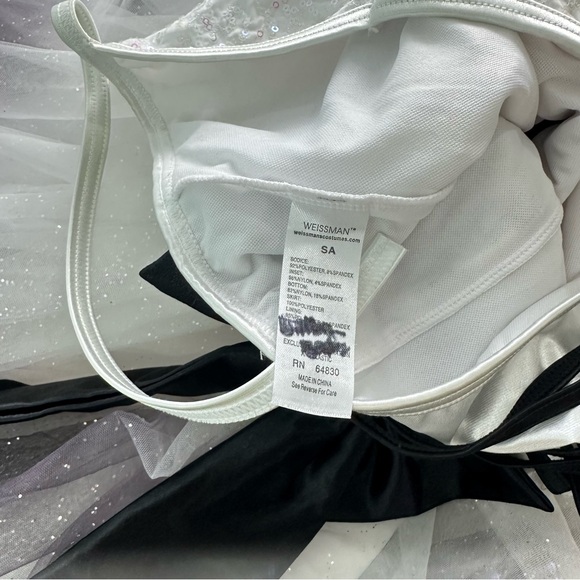 Weissman Small Adult The Great Secret White & Black/Dark Purple Ombre' Tutu - Picture 8 of 11